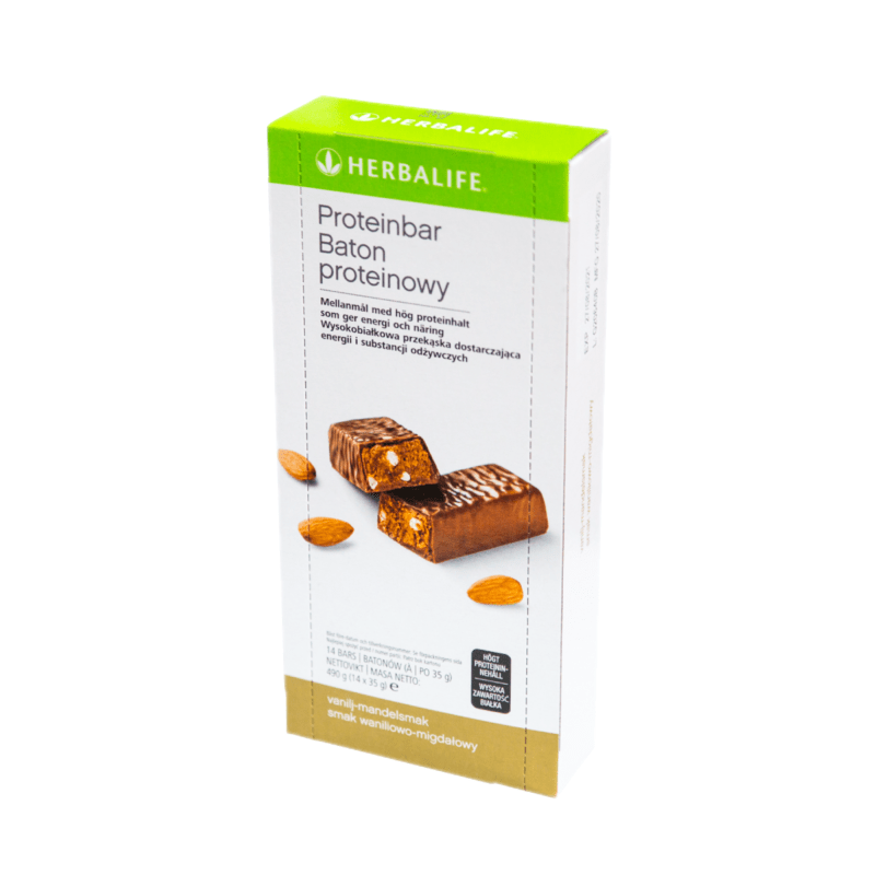 Batony Herbalife Proteinowe waniliowo-migdałowe – 14 sztuk