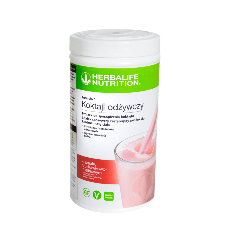 Koktajl odżywczy truskawkowo-malinowy Formuła 1 – 550 g